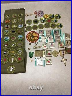 Bsa Patches/badges, Neckerchiefs, Neckerchief Slides, MB Sash, Lot Of 174 Pieces