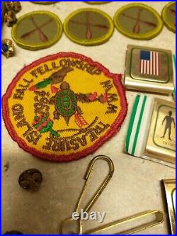 Bsa Patches/badges, Neckerchiefs, Neckerchief Slides, MB Sash, Lot Of 174 Pieces