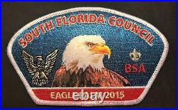 Bsa South Florida Fl Council Oa 265 O-shot-caw 2015 3-patch Eagle Scout Csp Set