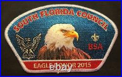 Bsa South Florida Fl Council Oa 265 O-shot-caw 2015 3-patch Eagle Scout Csp Set