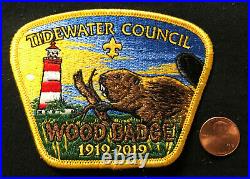 Bsa Tidewater Council Oa Blue Heron 349 Navy 2019 100th Wood Badge 9-patch Set