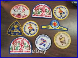 Bucks County Council 450 Plus Activity Patches, 1960's to 2000's COV