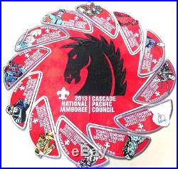CASCADE PACIFIC 2013 JAMBOREE 442 OA 13-PATCH SCOUT LAW DARK HORSE COMICS + pins