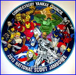 CONNECTICUT YANKEE 2013 BSA JAMBOREE 313 OA 49-PATCH MARVEL with SHADOW & GHOST