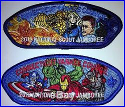 CONNECTICUT YANKEE 2013 BSA JAMBOREE OA 313 23-PATCH MARVEL with ALL DELEGATE SETS