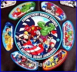 CONNECTICUT YANKEE 2013 BSA JAMBOREE OA 313 23-PATCH MARVEL with ALL DELEGATE SETS