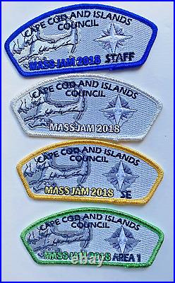 Cape Cod and Islands Council 2018 Mass Jam Complete Set of 4