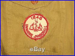 Cape Fear Area Council Wilmington NC 1940s Scout Shirt, Sash, Eagle Patch eb06