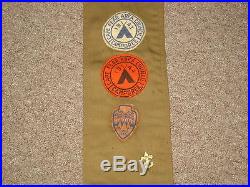 Cape Fear Area Council Wilmington NC 1940s Scout Shirt, Sash, Eagle Patch eb06