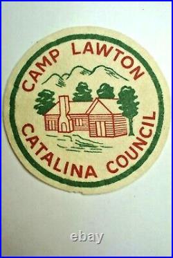 Catalina Council Camp Lawton FELT Patch Boy Scouts BSA Near MINT