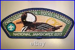 Chickasaw Oa 558 Tn 2017 Jamboree 7-patch Dog Ducks Unlimited Reflective Stamps