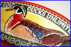 Chickasaw Oa 558 Tn 2017 Jamboree 7-patch Dog Ducks Unlimited Reflective Stamps