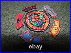 Circa 1950 PHILMONT SCOUT RANCH Boy Scouts DOLLAR PATCH & 5 Segments Camp BSA