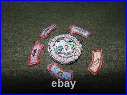 Circa 1950 PHILMONT SCOUT RANCH Boy Scouts DOLLAR PATCH & 5 Segments Camp BSA