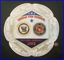 Circle Ten Council Oa 101 2017 Jamboree 7-patch Ghost Us Navy & Marine Corps Set