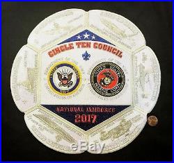 Circle Ten Council Oa 101 2017 Jamboree 7-patch Ghost Us Navy & Marine Corps Set