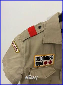 Dsquared2 Masterpiece Camicia Shirt Boy-scout Patches Dsquared Retail $700
