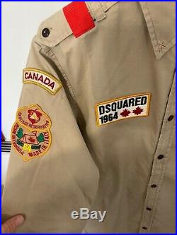 Dsquared2 Masterpiece Camicia Shirt Boy-scout Patches Dsquared Retail $900