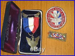 Eagle Scout Medal, Patches, & Other Items, 1957, Rob 4, Ocean County Council c34