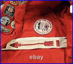 Early 1960's Boy Scout patched Boy Scout Jacket With OA Sash