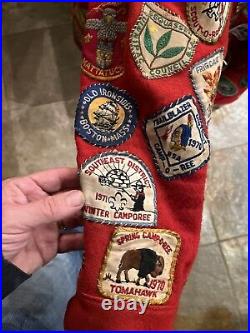 Early 1960's Boy Scout patched Boy Scout Jacket With OA Sash