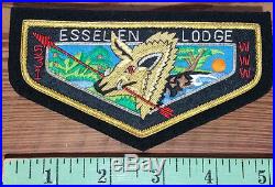 Esselen Lodge 531 Bullion Patch OA Flap SAMPLE, Black