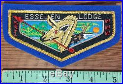 Esselen Lodge 531 Bullion Patch OA Flap SAMPLE, Blue