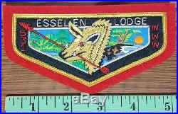 Esselen Lodge 531 Bullion Patch OA Flap SAMPLE, Red