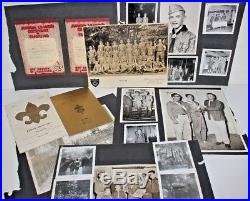 Estate Boy Scouts Lot Vintage 1950's -60's Medals Patches Photos Sash Eagle