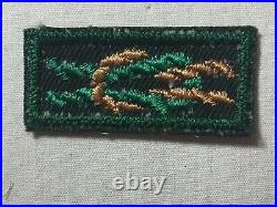Explorer Scout Ranger Award 1950 early white stitch gauze back BSA Knot Patch