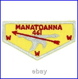 F1 First Flap FF Manatoanna Lodge 461 Seaway Valley Council Patch Scouts BSA NY