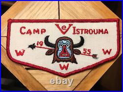 Flap patch for 1955 Area 5E Conclave hosted by lodge 479 predates First Flap