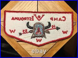 Flap patch for 1955 Area 5E Conclave hosted by lodge 479 predates First Flap