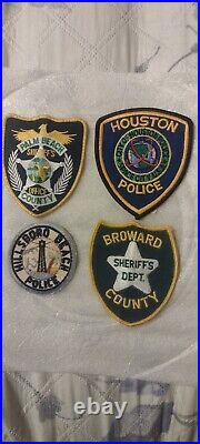 Florida Texas Police Patches 1990s 48 Ct. Lot Vintage