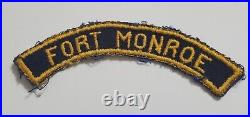 Fort Monroe Patch BSA BOY Cub SCOUTS Stripe Of America Vintage USA