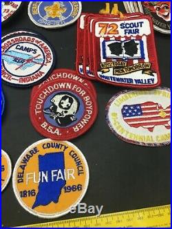 GIANT Lot of 99 Vintage Boy Scouts of America BSA Patches and Stickers Must See
