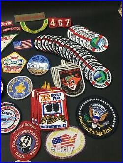 GIANT Lot of 99 Vintage Boy Scouts of America BSA Patches and Stickers Must See
