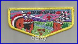 Ganienkeh Lodge 181 S1 Mint First Flap FF Only patch issued by Lodge
