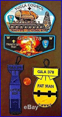 Gila Oa Lodge 378 Yucca Council 66 78 Trinity Test Site 4-patch Full Set 50 Made