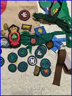 Girl Scouts Lot Pins, Patches, Flags Guides Brownies Pins Huge Lot Boy Scouts