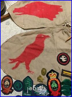 Girl Scouts Lot Pins, Patches, Flags Guides Brownies Pins Huge Lot Boy Scouts