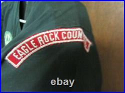 Glen Rock, Eagle Rock Council Explorer Shirt, 1953 Jamboree, Eagle Patch fx2