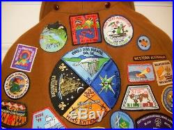 Gloverall Boy Scouts Camp Fire Coat Cape Jamboree Patches S Med Vintage Uniform
