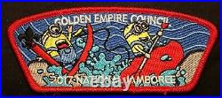 Golden Empire Council Bsa Oa 47 2017 Jamboree 7-patch Minions Red Contingent Set