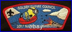 Golden Empire Council Bsa Oa 47 2017 Jamboree 7-patch Minions Red Contingent Set