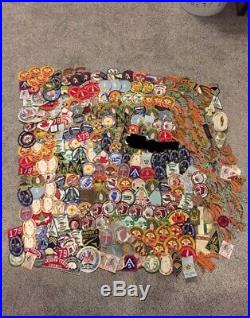 HUGE 1950s 60s 390pc. BOY SCOUT OF AMERICA PATCHES / MERIT BADGES Lot Indiana