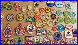HUGE BOY SCOUT PATCH COLLECTION FROM THE 1950s-2000s! VINTAGE BADGE PATCHES BSA