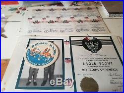 HUGE BSA Boy Scout Camporee Council Camp Merit Award Patch Lot coins more