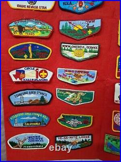 HUGE Boy Scout Assorted Patch Collection Over 65 Patches Dating Back to 70's