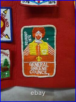 HUGE Boy Scout Assorted Patch Collection Over 65 Patches Dating Back to 70's